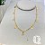 Choker Estrelas Lisas Banho Ouro 18k - Imagem 3