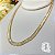 Choker Baquete Cravejada com Cristais Banho Ouro 18k - Imagem 2