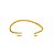 Bracelete Ondulado Banho Ouro 18k - Imagem 1