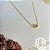 Choker Esfera Lisa Banho Ouro 18k - Imagem 2