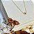 Choker Esfera Lisa Banho Ouro 18k - Imagem 1