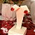 Conjunto Redondo Vermelho Ródio Branco - Imagem 5