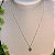 Conjunto Coração Cravejado Turmalina Banho Ouro 18k - Imagem 3