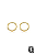 Brinco Redondo Grande Banho Ouro 18k - Imagem 1