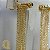 Brinco Earcuff Franja Banho Ouro 18k - Imagem 5