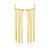 Brinco Earcuff Franja Banho Ouro 18k - Imagem 4