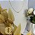 Colar Letra T Liso Dourado - Imagem 4