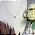 Colar Letra S Liso Ouro Branco - Imagem 1