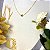 Colar Letra R Liso Dourado - Imagem 2
