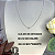 Colar Letra R Liso Ouro Branco - Imagem 4