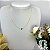 Colar Letra P Liso Dourado - Imagem 5