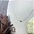 Colar Letra P Liso Ouro Branco - Imagem 2