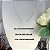 Colar Letra L Liso Ouro Branco - Imagem 4