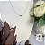 Colar Letra L Liso Ouro Branco - Imagem 1