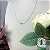 Colar Letra L Liso Ouro Branco - Imagem 3
