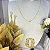 Colar Letra F Liso Dourado - Imagem 3
