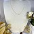 Colar Letra F Liso Dourado - Imagem 5