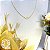 Colar Letra C Liso Dourado - Imagem 1