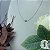 Colar Letra C Liso Ouro Branco - Imagem 2
