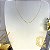 Colar Letra B Liso Dourado - Imagem 2