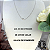 Colar Letra B Liso Ouro Branco - Imagem 4