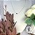 Colar Letra B Liso Ouro Branco - Imagem 1