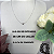 Colar Letra A Liso Ouro Branco - Imagem 4