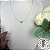 Colar Letra A Liso Ouro Branco - Imagem 2
