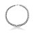 Choker 4 fios Trançada 10mm com 43cm em Aço Inox - Imagem 1