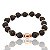 Bracelete Bolinha Preta com Rosê - Imagem 1