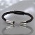 Bracelete em Couro Marrom com Detalhes em Aço Inox - Imagem 4