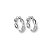 Piercing Duplo Liso Banho Ródio Branco - Imagem 1