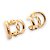 Piercing Duplo Detalhado Banho Ouro 18k - Imagem 1