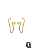 Brinco Ear Cuff Riviera com Cristais Banho Ouro 18k - Imagem 1