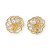 Brinco Flor com Pérola Banho Ouro 18k - Imagem 2