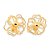 Brinco Flor Banho Ouro 18k - Imagem 1