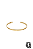 Bracelete Liso Regulável Banho Ouro 18K - Imagem 1