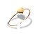 Bracelete Liso Regulável Coração Banho Ouro 18k - Imagem 4