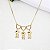 Colar 3 Meninas com Zircônia Banho Ouro 18k - Imagem 3