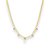 Choker Fita com Cristais Banho Ouro 18k - Imagem 1