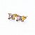 Brinco Cristal Folheado Ouro 18k - Imagem 1