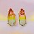 Brinco Gota Cristal Furta-cor Folheado Ouro 18k - Imagem 2