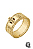 Anel Pai Nosso Cravejado Com Zircônias Banho Ouro 18k - Imagem 1