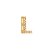 Pingente Letras Cravejadas com Zircônias Banho Ouro 18k - Imagem 4
