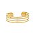 Bracelete 4 Tiras Regulável Banho Ouro 18K - Imagem 1