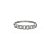 Bracelete Elos Cravejado com Zircônias Banho Ródio Branco - Imagem 1