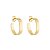 Brinco Argola Lisa Banho Ouro 18k - Imagem 1