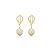 Brinco Elegance Pérola Banho Ouro 18k - Imagem 1