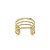 Piercing Fake Fileiras Banho Ouro 18k - Imagem 1