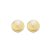 Brinco Esfera Penteada Banho Ouro 18k - Imagem 1